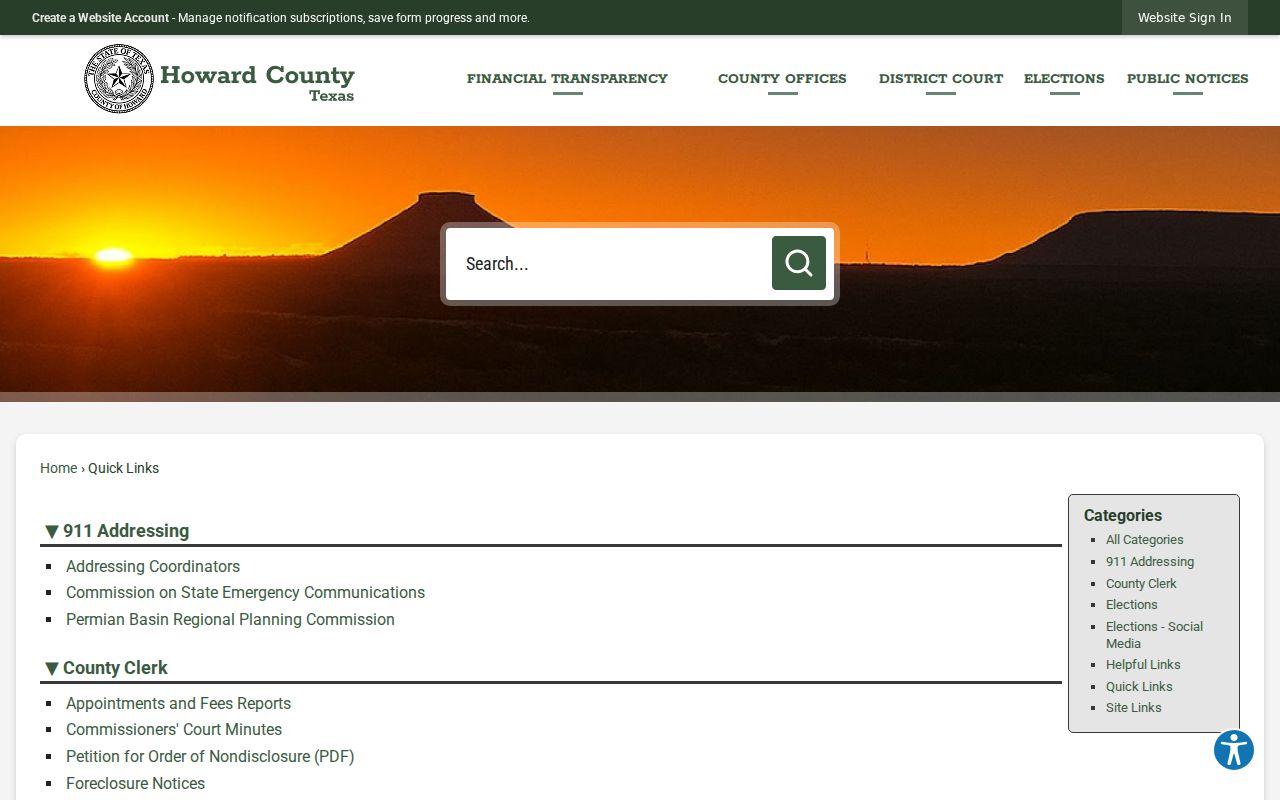 Howard County arrest history Judicial and Jail Record Search link